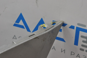 Bare rear bumper Cadillac CTS 14-16 for parking sensors, without BSM, silver, cracked inside
