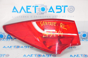 Light outer wing left Hyundai Santa FE Sport 13-16 prerest halogen, break crepe, crack