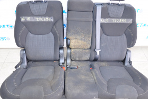 Rear row of seats 2nd row Jeep Cherokee KL 14-15 cloth black, dry cleanable