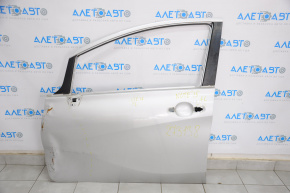 Door bare front left Nissan Versa Note 13-19 2014 silver K23, dented, bumps