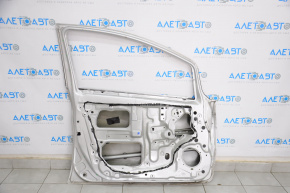 Door bare front left Nissan Versa Note 13-19 2014 silver K23, dented, bumps