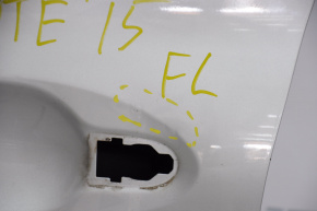 Door bare front left Nissan Versa Note 13-19 2014 silver K23, dented, bumps