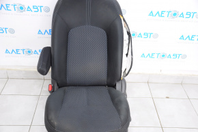 Driver's seat Nissan Versa Note 13-16 without airbag, fur, cloth black, shot