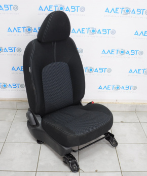 Passenger seat Nissan Versa Note 13-16 without airbag, mechanic, cloth black