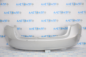 Bare rear bumper Nissan Versa Note 13-16 pre-rest, silver, torn