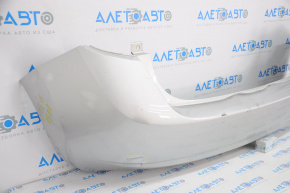 Bare rear bumper Nissan Versa Note 13-16 pre-rest, silver, torn