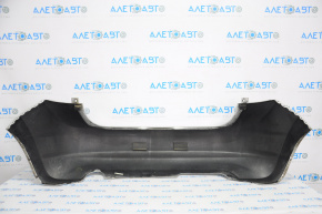 Bare rear bumper Nissan Versa Note 13-16 pre-rest, silver, torn