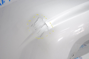 Bare rear bumper Nissan Versa Note 13-16 pre-rest, silver, torn