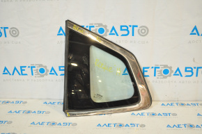 Window blind glass rear left Nissan Rogue 14-20 dent on chrome
