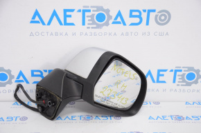 Side mirror right complete Nissan Versa Note 13-17 9 pins, camera, heated, silver