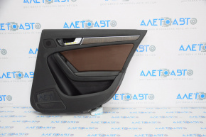 Door trim card rear right Audi A4 B8 13-16 rest black, sedan without curtain