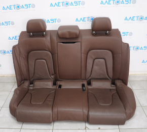 Rear row of seats 2nd row Audi A4 B8 13-16 brown leather, solid back