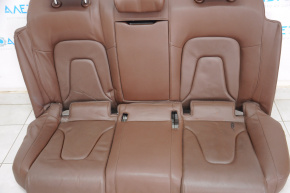 Rear row of seats 2nd row Audi A4 B8 13-16 brown leather, solid back