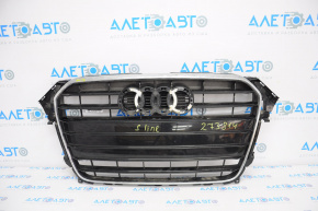Radiator grille assembly Audi A4 B8 13-16 rest gloss, S line, without emblem