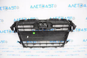 Radiator grille assembly Audi A4 B8 13-16 rest gloss, S line, without emblem