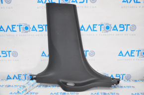 Center pillar trim lower left Chevrolet Malibu 16-23 black, rubbed