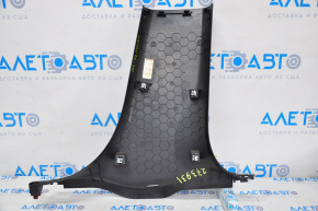 Center pillar trim lower left Chevrolet Malibu 16-23 black, rubbed