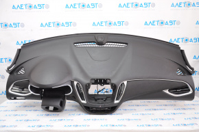 Torpedo front panel without AIRBAG Chevrolet Malibu 16-18 black, pokes