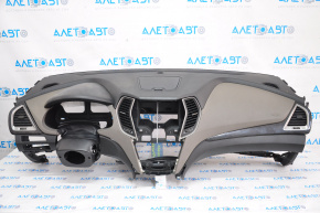 Torpedo front panel without AIRBAG Hyundai Santa FE Sport 13-18 black