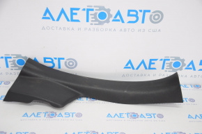 Door sill trim rear left Nissan Versa Note 13-19 black, broken fastening, worn