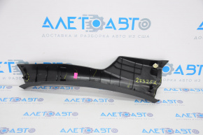 Door sill trim rear right Nissan Versa Note 13-19 black, broken fastening