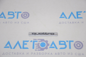 Emblem inscription quattro Audi A4 B8 13-16 rest sedan