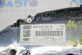 Instrument cluster Audi A4 B8 13-15 cruise 56k