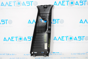 Center pillar trim upper belt left Chevrolet Malibu 16-23 black