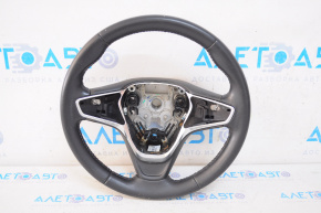 Chevrolet Malibu 16-25 black leather steering wheel, without buttons and paddles, with frame
