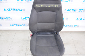 Driver's seat Chevrolet Malibu 16-23 without airbag, electric, cloth black