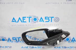 Left side mirror complete Hyundai Santa FE Sport 13-16 pre-rest, 3 pins, white