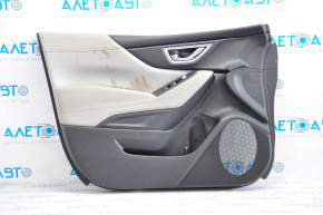 Door trim card front left Subaru Forester 19-24 SK black with gray insert, for cleaning