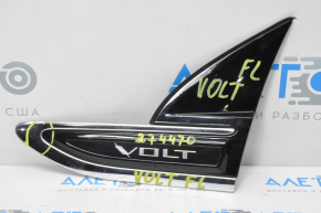 Molding emblem wing left Chevrolet Volt 11-15 broken guides