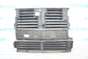 Radiator deflector blinds assembly Ford Edge 15-18 prerest with motor, breakage of fastener