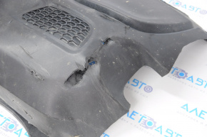 Bare rear bumper Jeep Renegade 15-18 pre-rest, structure, dented, torn, missing left part