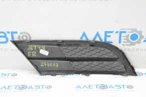 Front bumper grille side right VW Jetta 15-18 USA without fog lights, bumpers