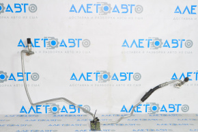 Air conditioner tube heater-condenser Ford Focus mk3 11-16 2.0 with sensor, long