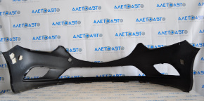 Front bumper bare Mazda 6 13-17 graphite, cracked, bent, rubbed
