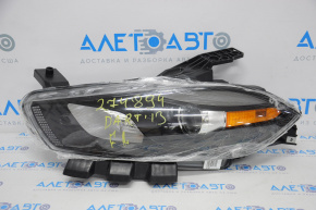 Headlight front left bare Dodge Dart 13-15 halogen black with mount