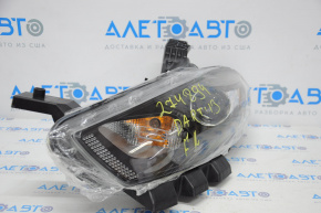 Headlight front left bare Dodge Dart 13-15 halogen black with mount