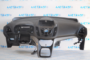 Torpedo front panel without AIRBAG Ford Escape MK3 13-16 pre-rest, with overlay, broken bar, broken fasteners