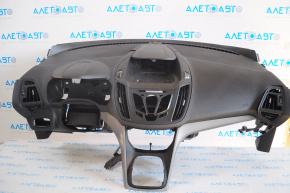 Torpedo front panel without AIRBAG Ford Escape MK3 13-16 pre-rest, with overlay, broken bar, broken fasteners