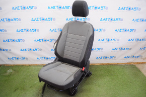 Passenger seat Ford Escape MK3 13-15 without airbag, mechanical, cloth, black-gray, shot