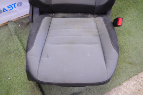 Passenger seat Ford Escape MK3 13-15 without airbag, mechanical, cloth, black-gray, shot
