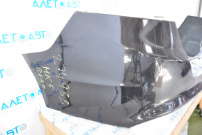 Rear bumper bare Ford Fusion mk5 13-18 black, cracked, crack in the crepe