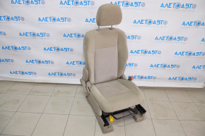 Passenger seat Jeep Compass 11-14 without airbag, mechanical, cloth beige