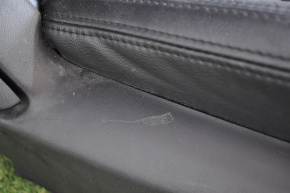 Passenger seat Mazda 6 13-15 with airbag, leather black, mechanical, scratch on plastic
