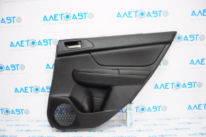 Door trim card rear right Subaru XV Crosstrek 13-14 leather, black