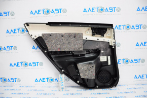 Door trim card rear right Subaru XV Crosstrek 13-14 leather, black