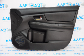 Door trim card front right Subaru XV Crosstrek 13-14 leather, black, scratches